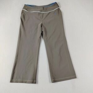 Nike Pants Womens Medium Brown Flare Yoga Athletic Dri-FIT Spandex Stretch Gym